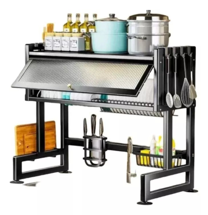 Escurridor de Platos, Organizador con Tapa