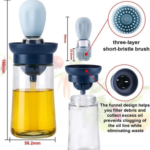 Dispensador De Aceite Con Brocha