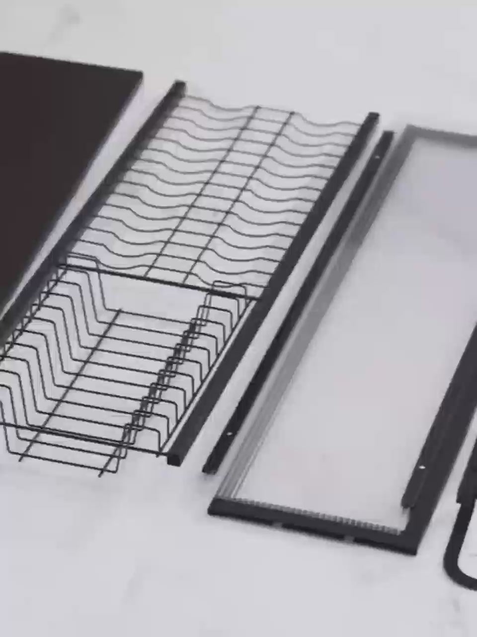 Escurridor de Platos, Organizador con Tapa